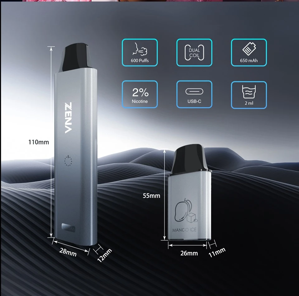 Engangs 600 puffs i motestil