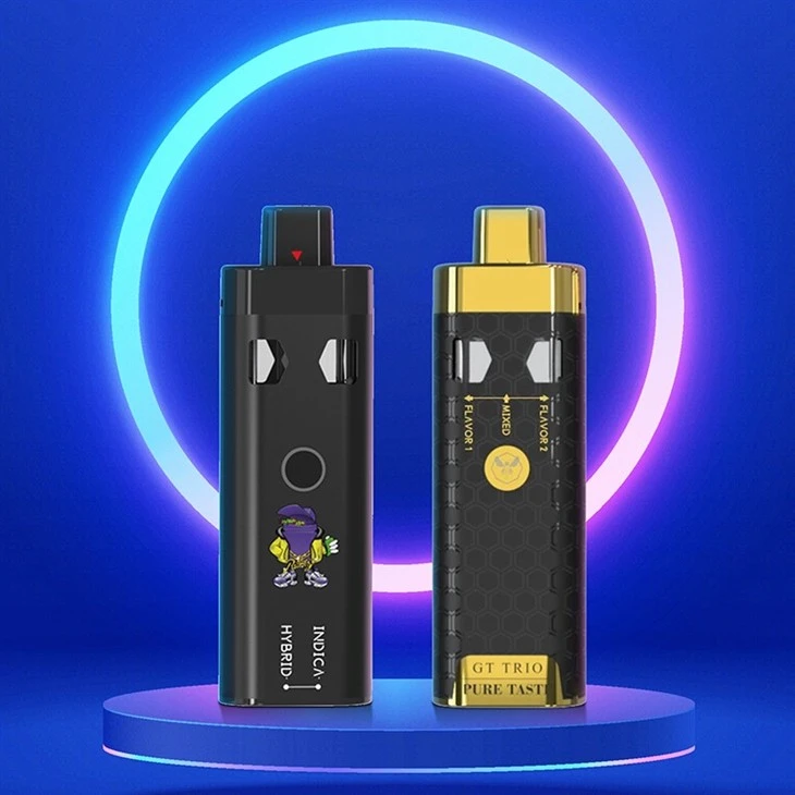 2 Oil Cup CBD/THC/HHC Disposable Vape Pen 1ml+1ml /2ml+2ml Dual Flavor Disposable Vape Device