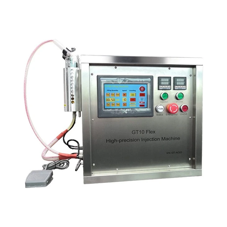 High Precision One Head Liquid Juice Honey Oil 510 Cartridge Filling Machine 0.5ml 1ml 2ml Vape Pen THC Oil Filling Machine For Small Business