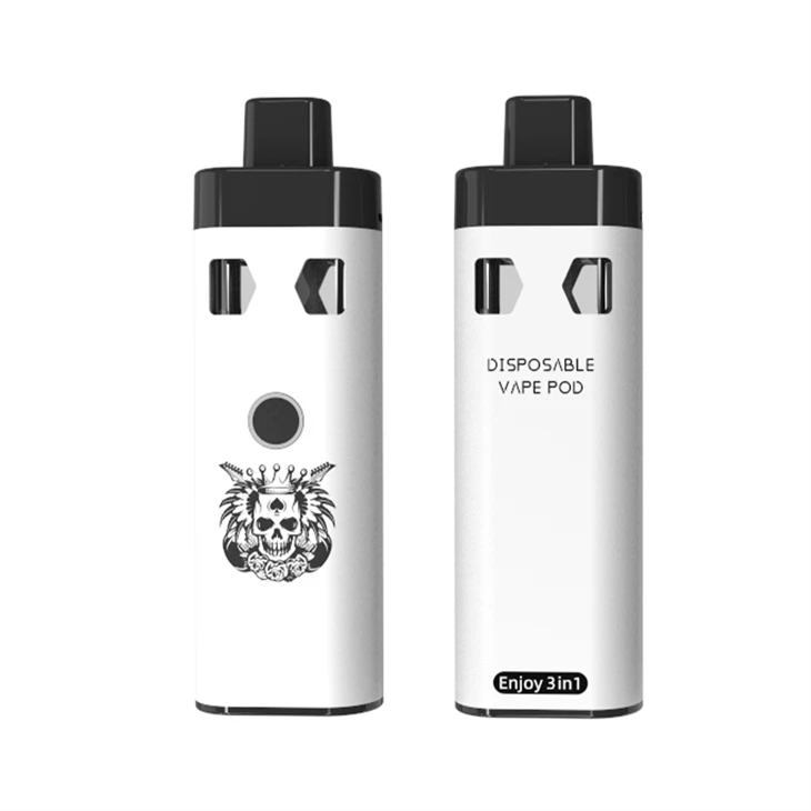 Wholesale Empty Dual Chamber (1ml+1ml 2g THC/CBD/Distillate/ Live Resin) Preating Vape Tank Disposable, Custom LOGO& Pattern